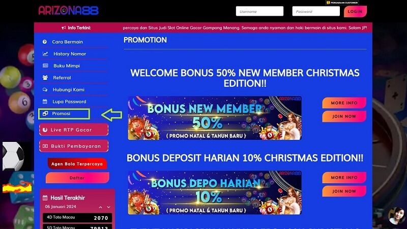 Arizona88 Menawarkan Bonus dan Promosi menarik